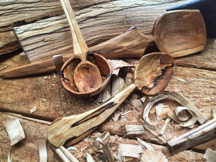 Huon pine spoon carving kit